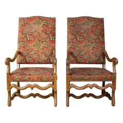 Antique French Pair of Armchairs Louis XIV style - 1800 19th - France 