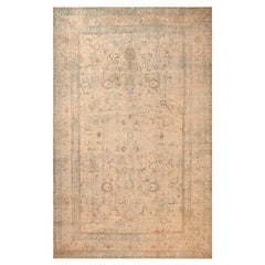 Übergroßer, weicher, dekorativer, antiker, geblümter, persischer Khorassan-Teppich in Übergröße 13' x 21'