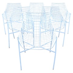 Used Outdoor Metal Wire Egg Chairs