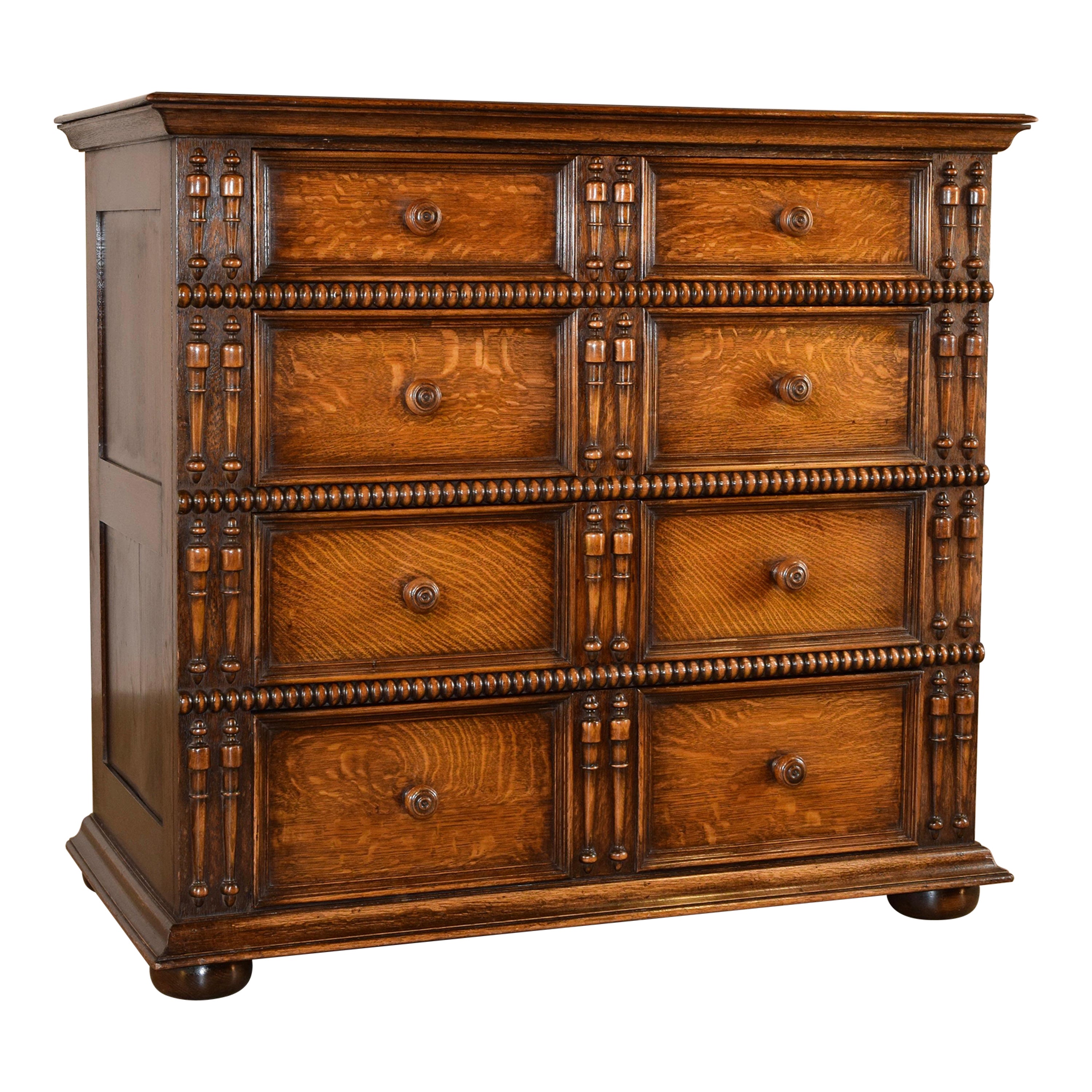 English Geometric Chest of Drawers, C. 1940 at 1stDibs