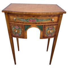 Vintage Adams Style Kneehole Side Table