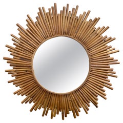 Natural Bamboo Starburst Mirror
