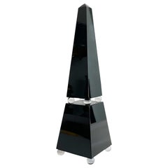 Obelisco in vetro di Murano firmato Romano Dona Vintage