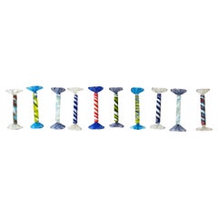 Italian Murano Art Glass Candy Pieces, Set of 10