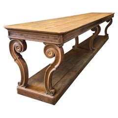 Huge 19th Century Oak Drapers Table