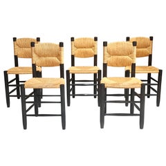 Set of 5 Chairs Model "Bauche" by Charlotte Perriand