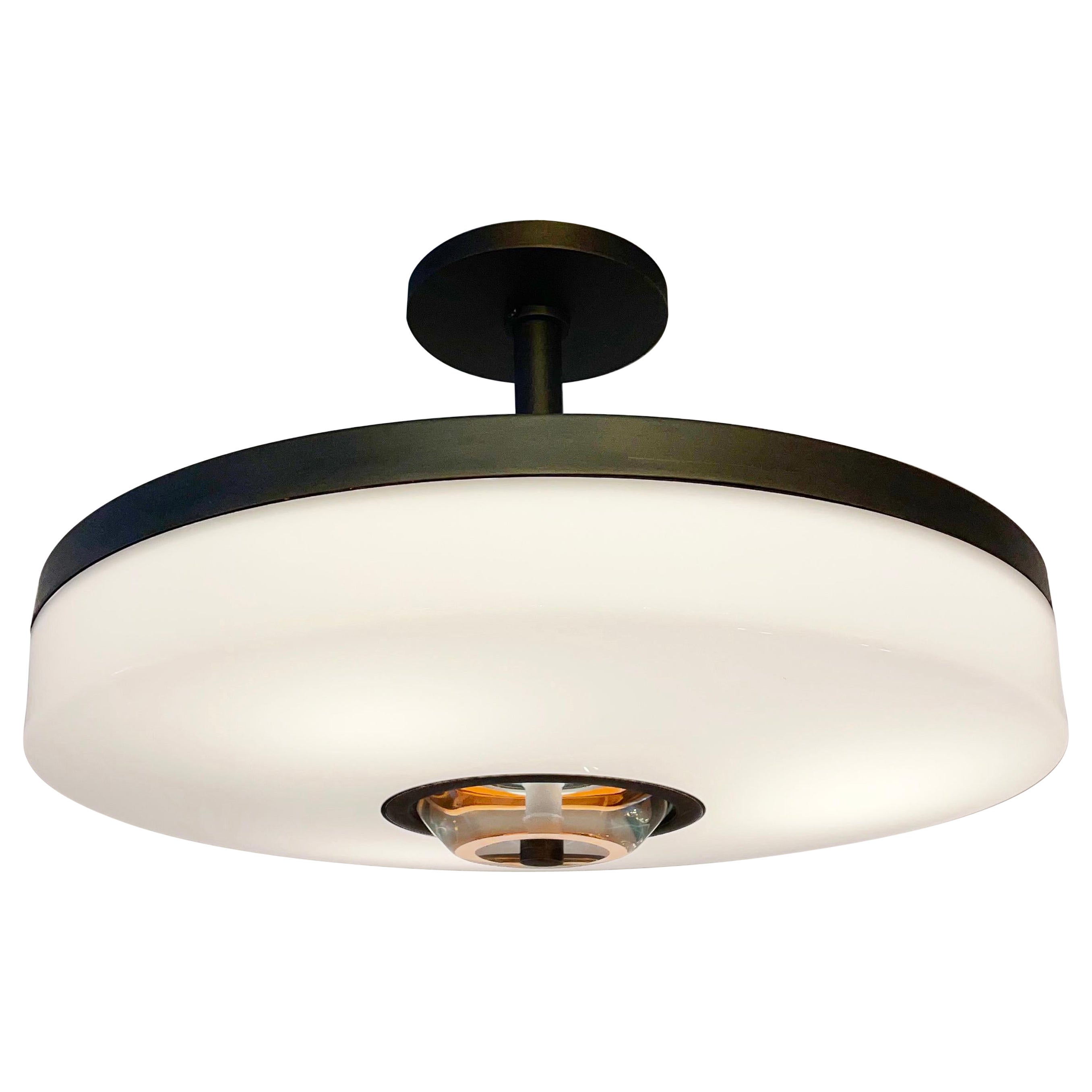 Iris Piccolo Ceiling Light by Gaspare Asaro-Rose Glass Version