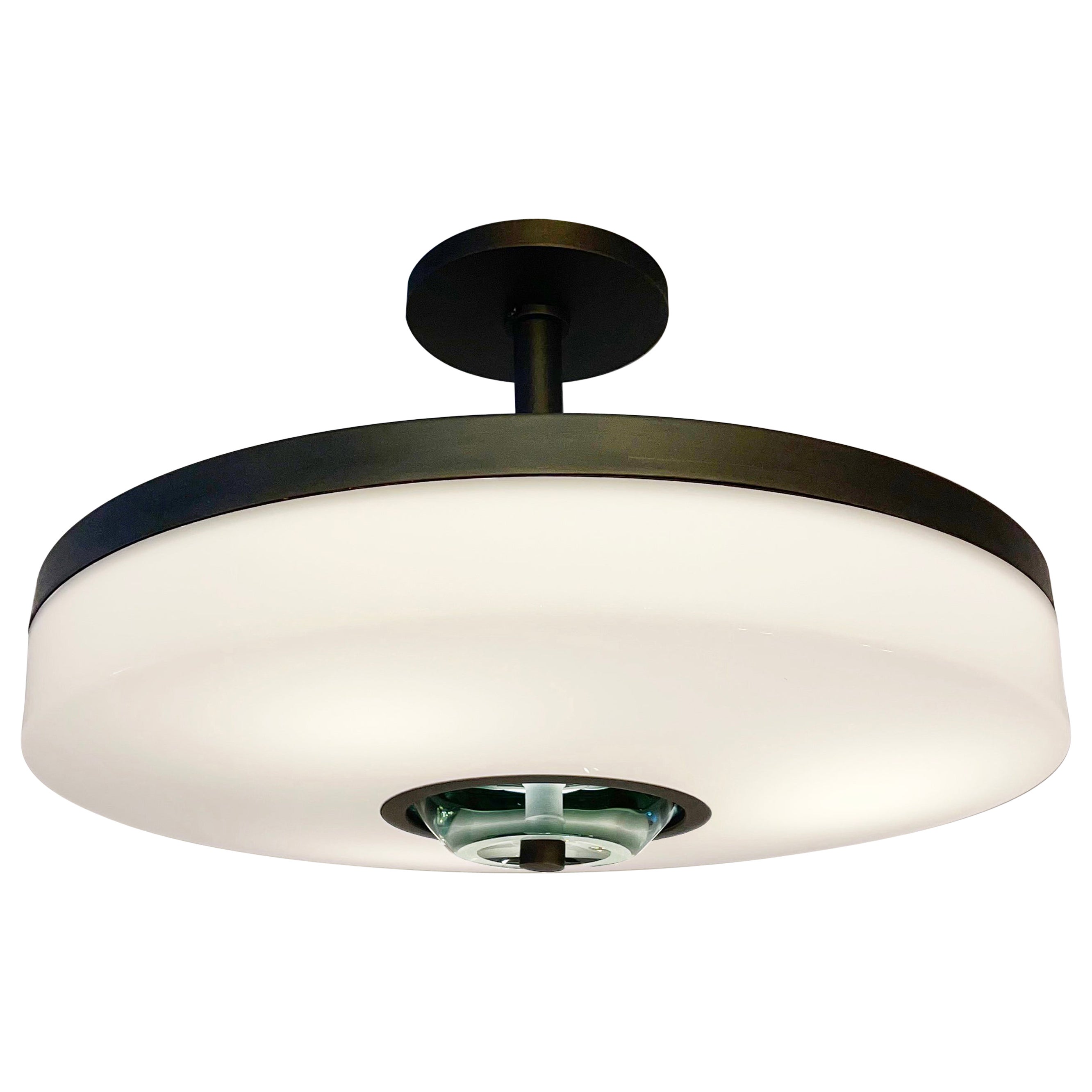 Iris Piccolo Ceiling Light by Gaspare Asaro, Green Glass Version