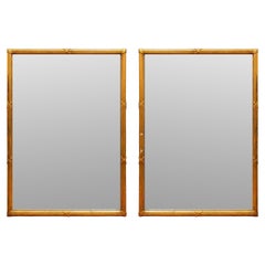 Hollywood Regency Style Giltwood Mirror, Single