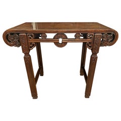 Mahogany Ming Chinese Altar Table, Early 20th Century