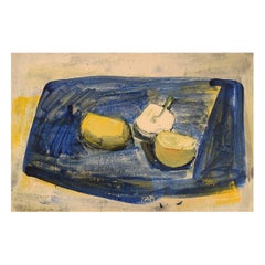 Pär Lindblad, Swedish Artist, Oil on Canvas, Modernist Still Life