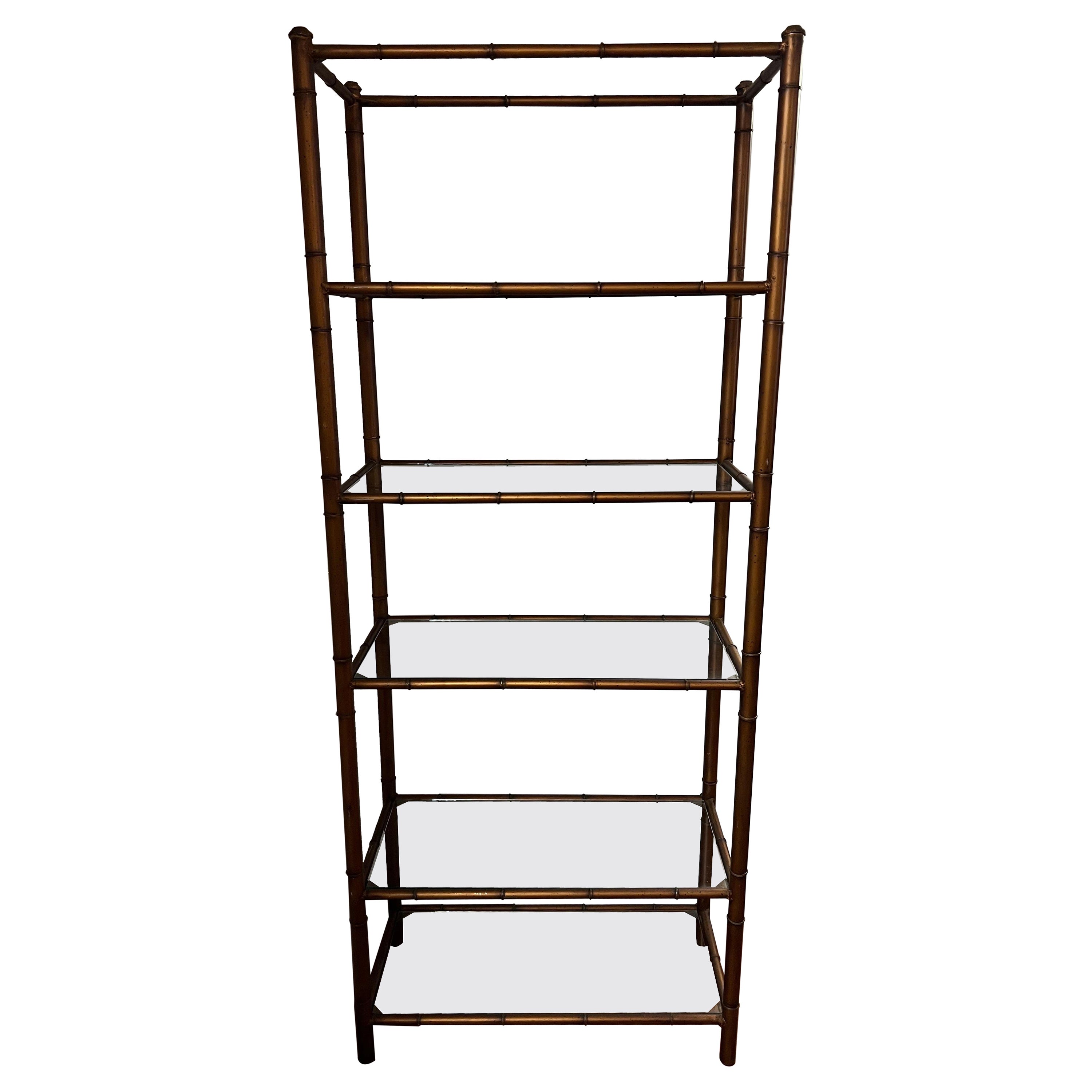 Faux Bamboo Etagere