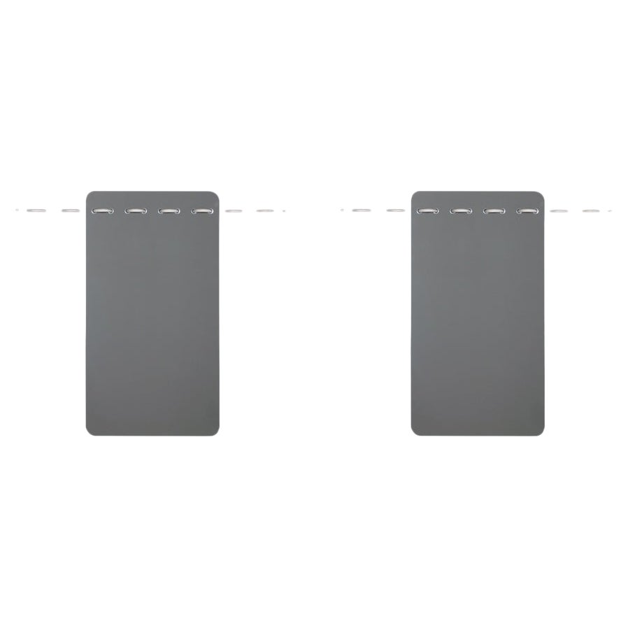 Smoke Tinted Mirror Set with Sewn Silver Hardware Details by Debra Folz For Sale