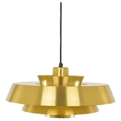 Brass Nova pendant by Jo Hammerborg for Fog & Mørup