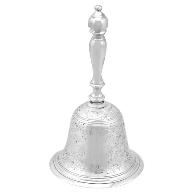 Victorian Brass Courtesy Counter Top Bell, Reception Desk Bell For Sale ...