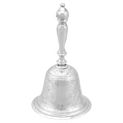 Cloche de table victorienne ancienne en argent sterling