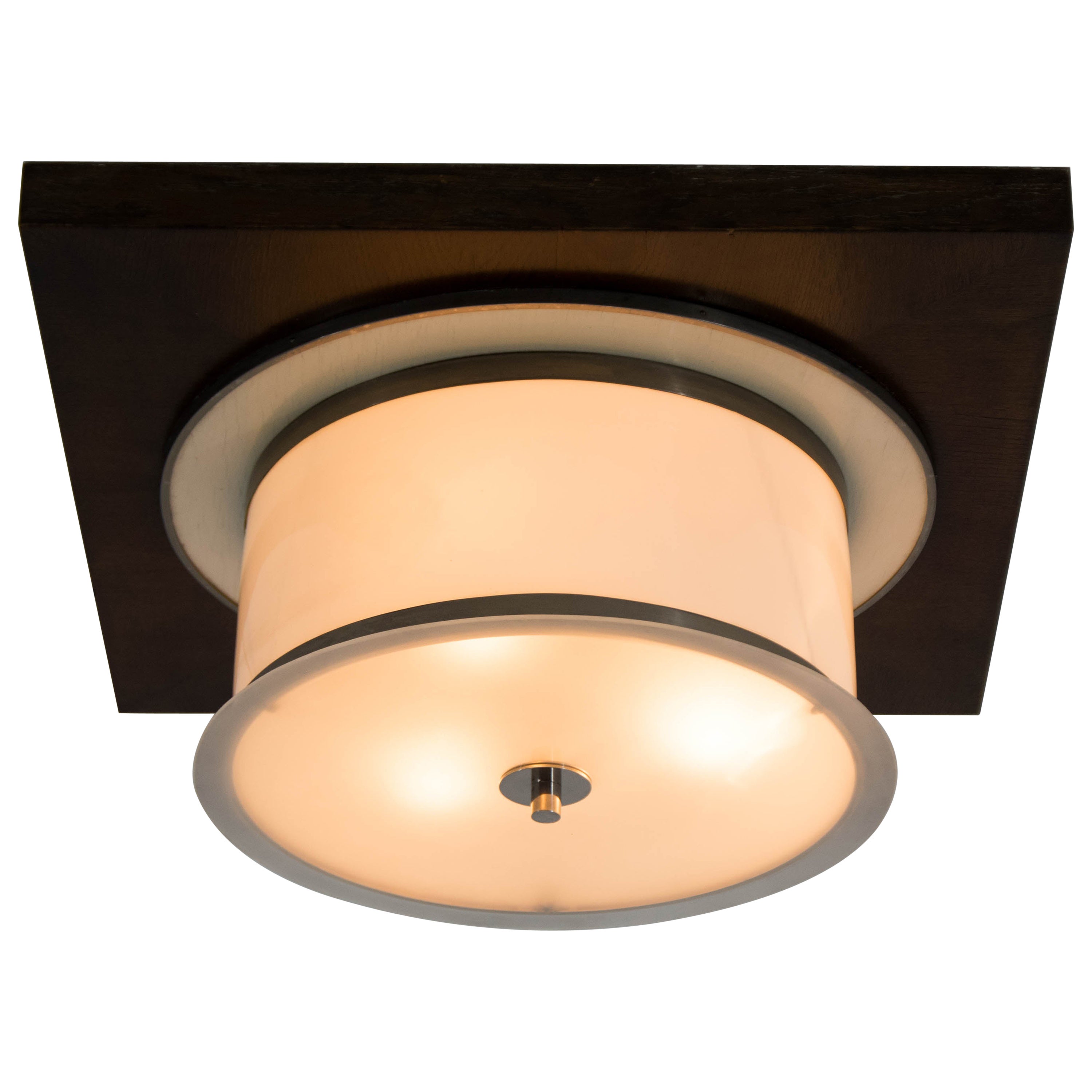 Extremely Rare Functionalist Flush Mount, 1930s