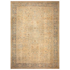 Grand tapis persan ancien de Tabriz. Taille : 14 ft x 19 ft 6 in