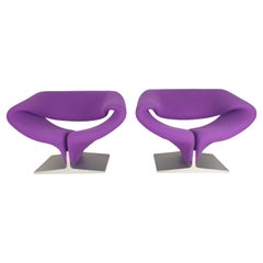 Vintage Set of Ribbon Chairs by Pierre Paulin for Artifort