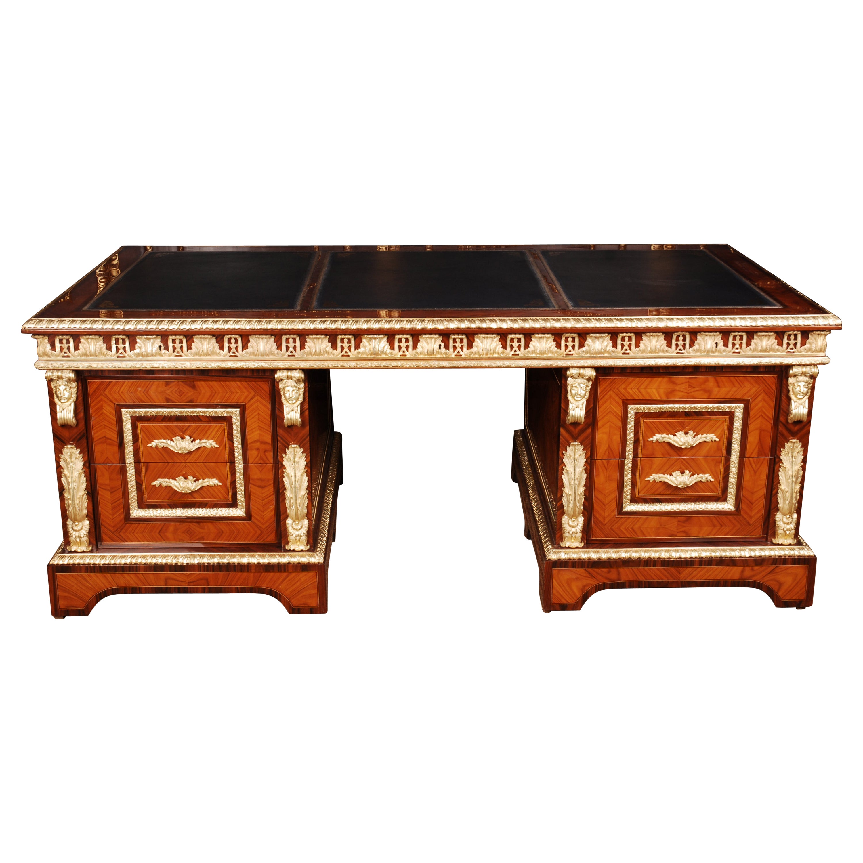 Imposing French Writing Table/Desk in Style For Sale