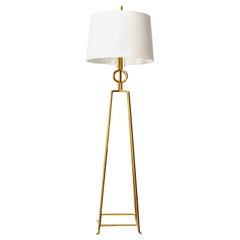 Tommi Parzinger Gold Gilt enameled Floor Lamp