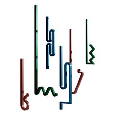 Green Zag, Coat Hooks by Bling Design Studio for La Chance