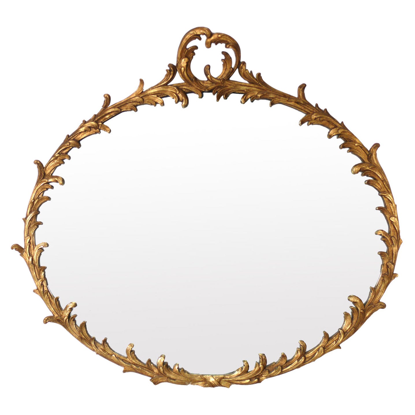Gilt Wood Foliate Mirror circa 1940s