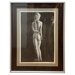 Vintage Post Modern Airbrushed Signed Nude