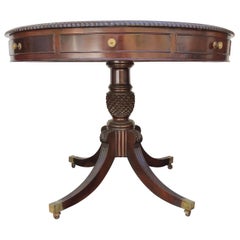 Jamaican Regency Pineapple Pedestal Center Table, 19th Century