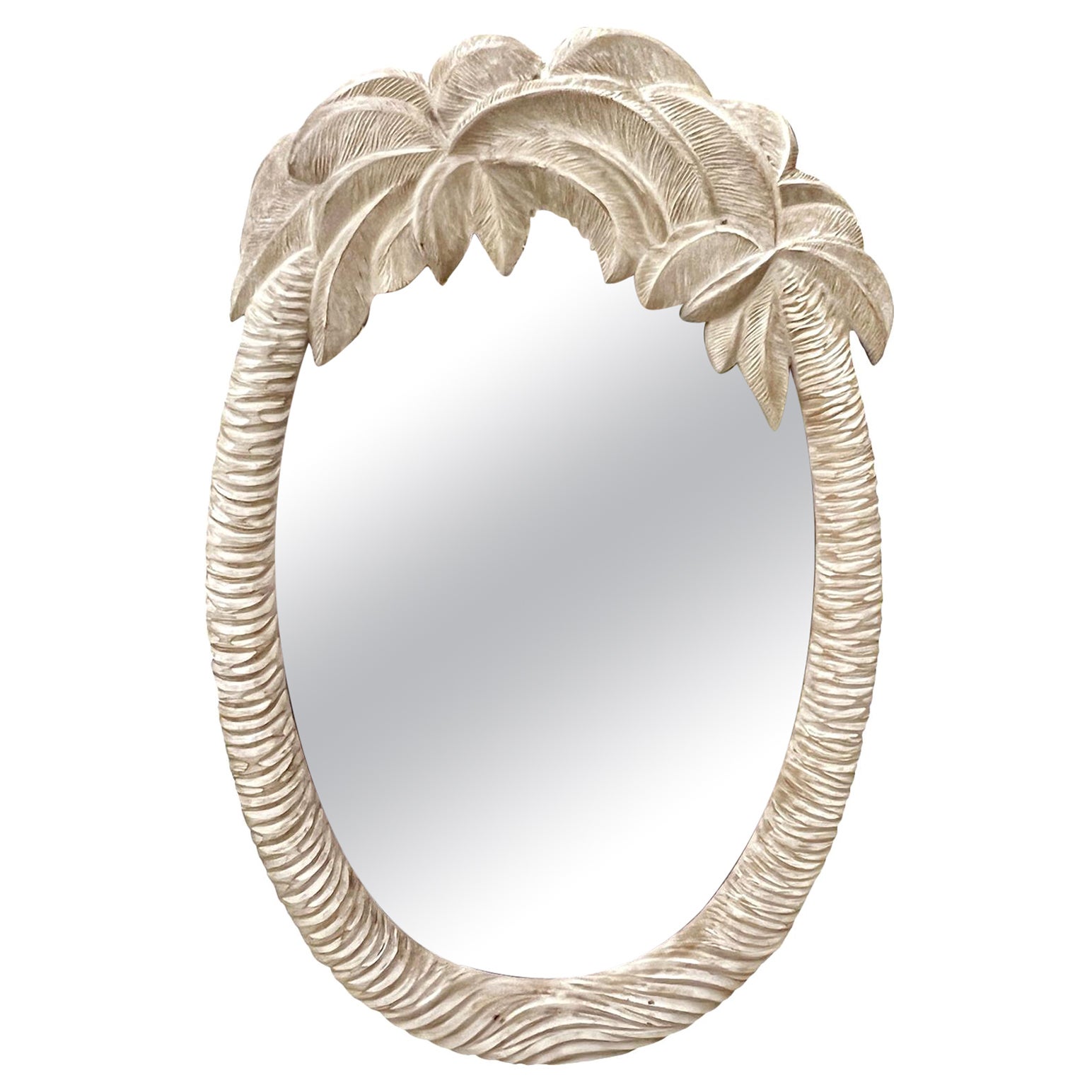 Vintage Palm Tree Mirror For Sale