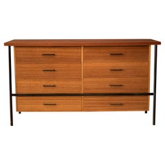 Mid-Century Modern Vista of California Mahogany and Steel Dresser by Don Knorr