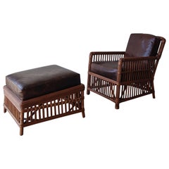 Palecek President's State Chair and Ottoman