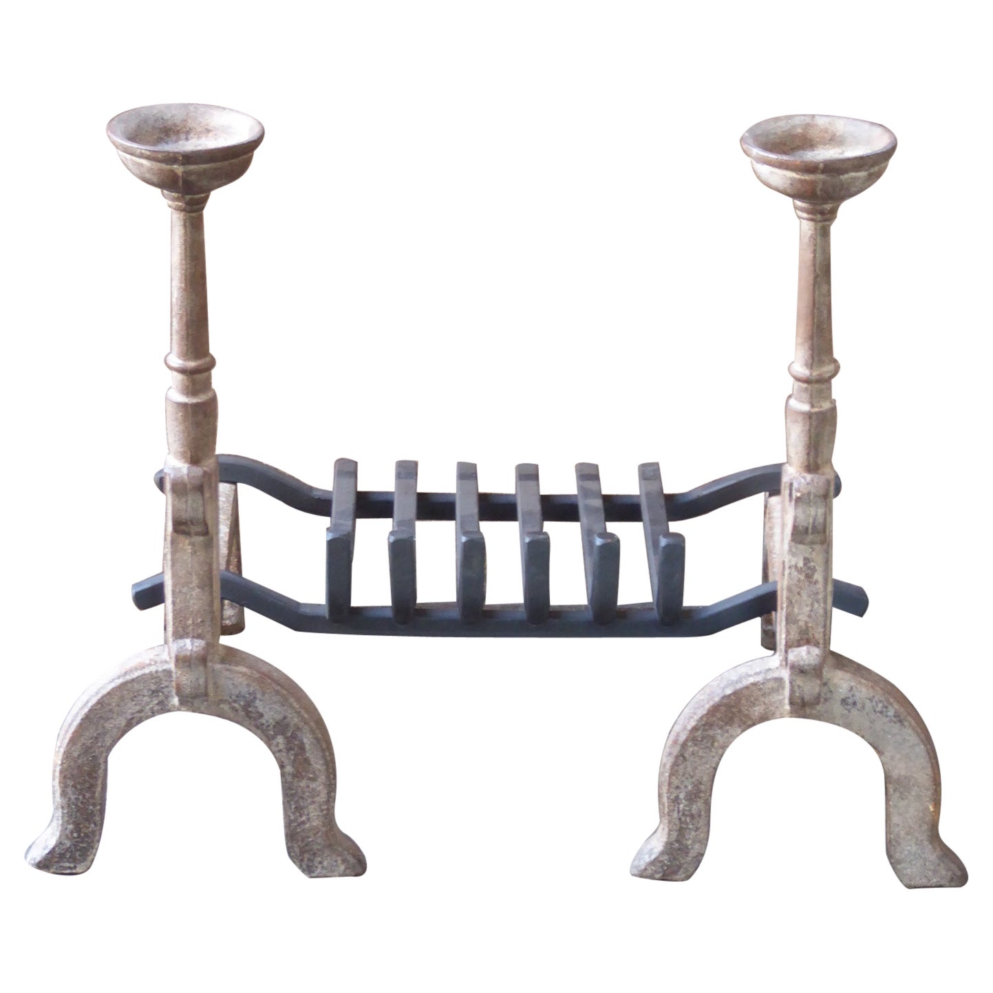 French Neogothic Fire Grate, Fireplace Grate For Sale