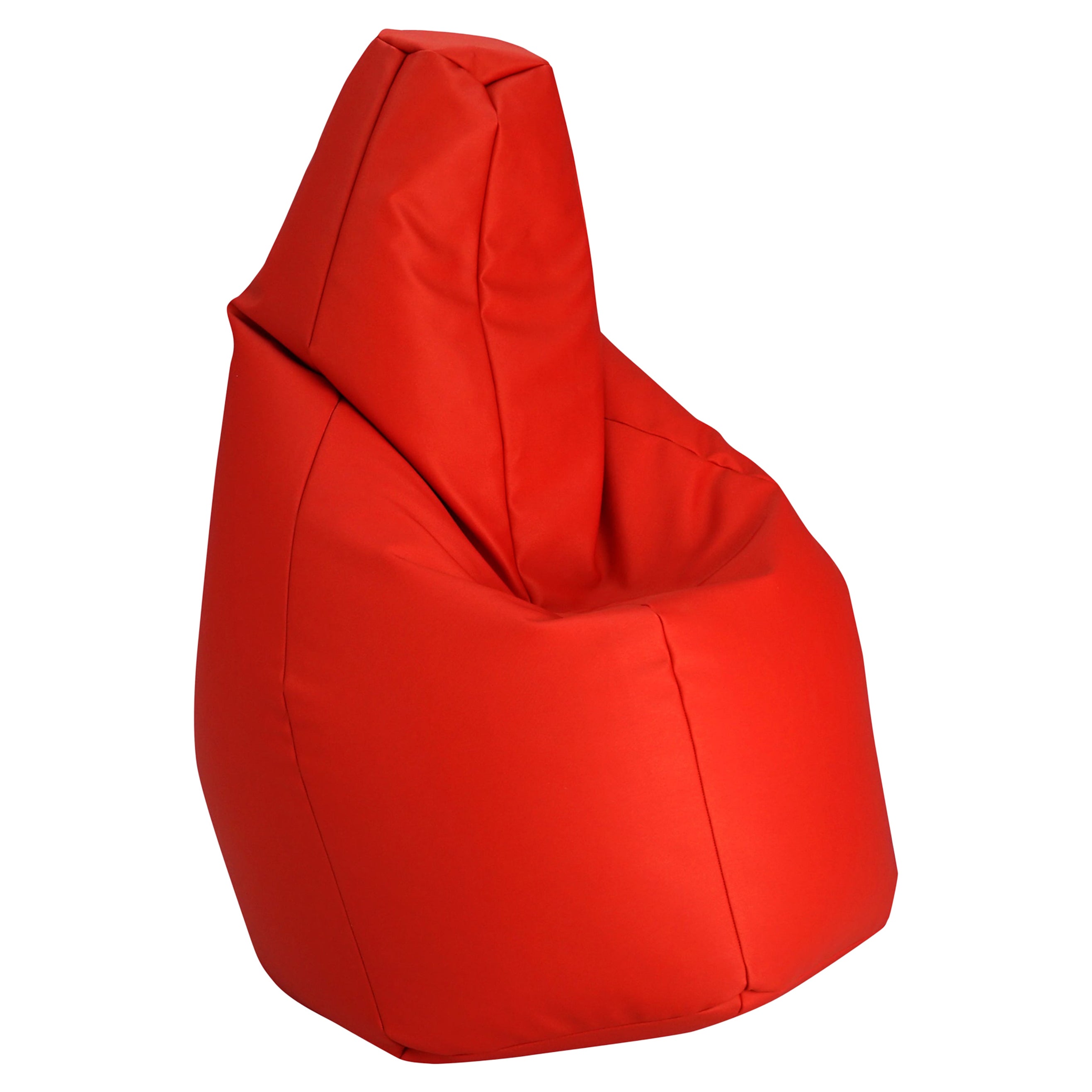 Zanotta Large Sacco in Red Vip Fabric by Gatti, Paolini, Teodoro For Sale