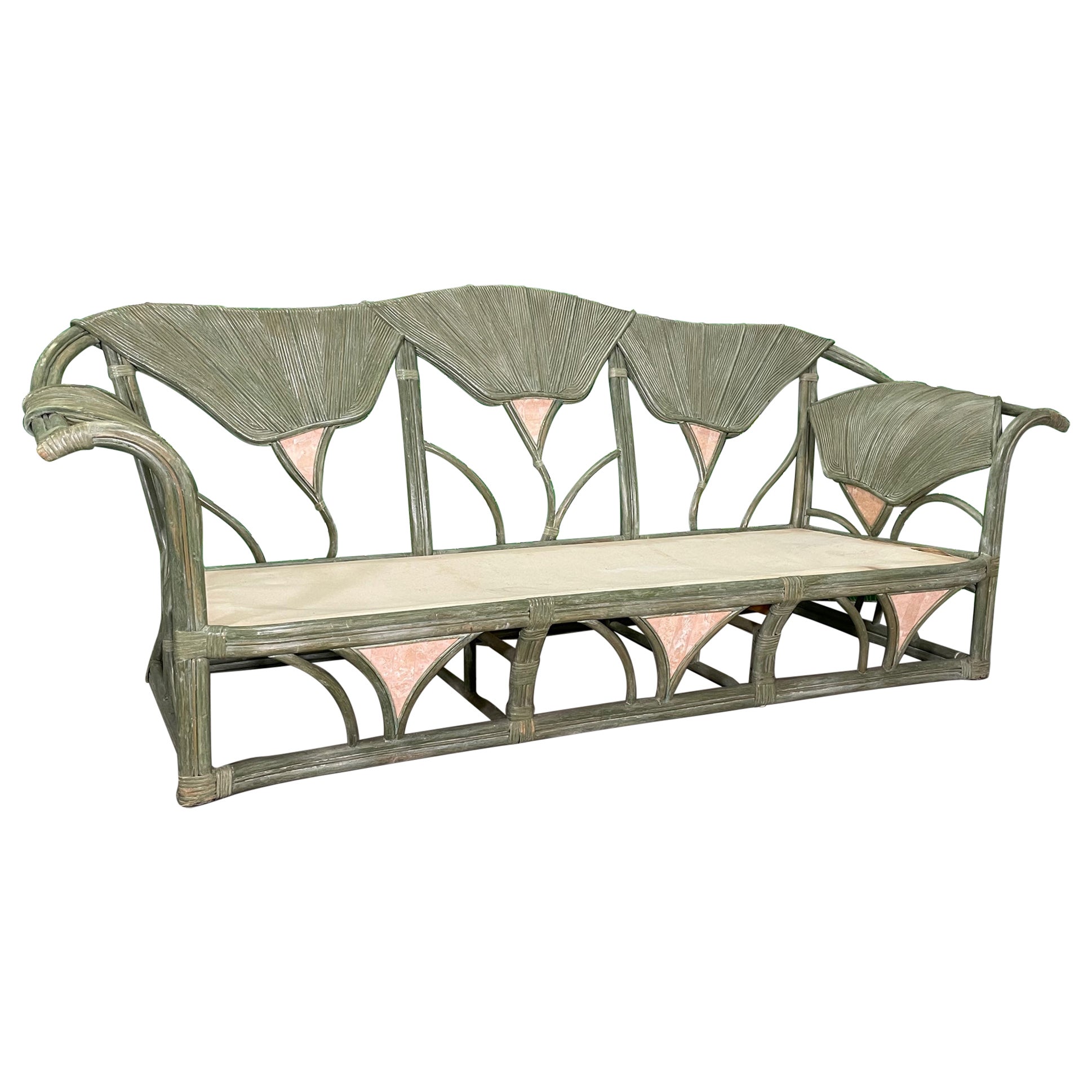 Vintage Henredon Ralph Lauren Floral Print Sofa at 1stDibs