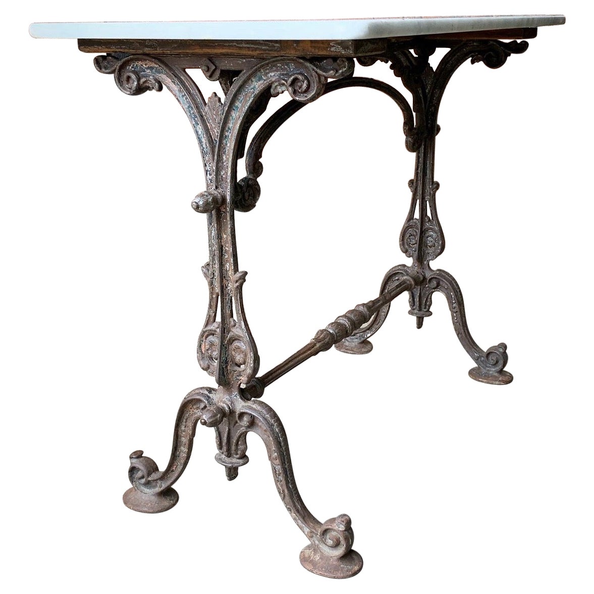 French Parisian Antique Bistro Table at 1stDibs antique cafe table