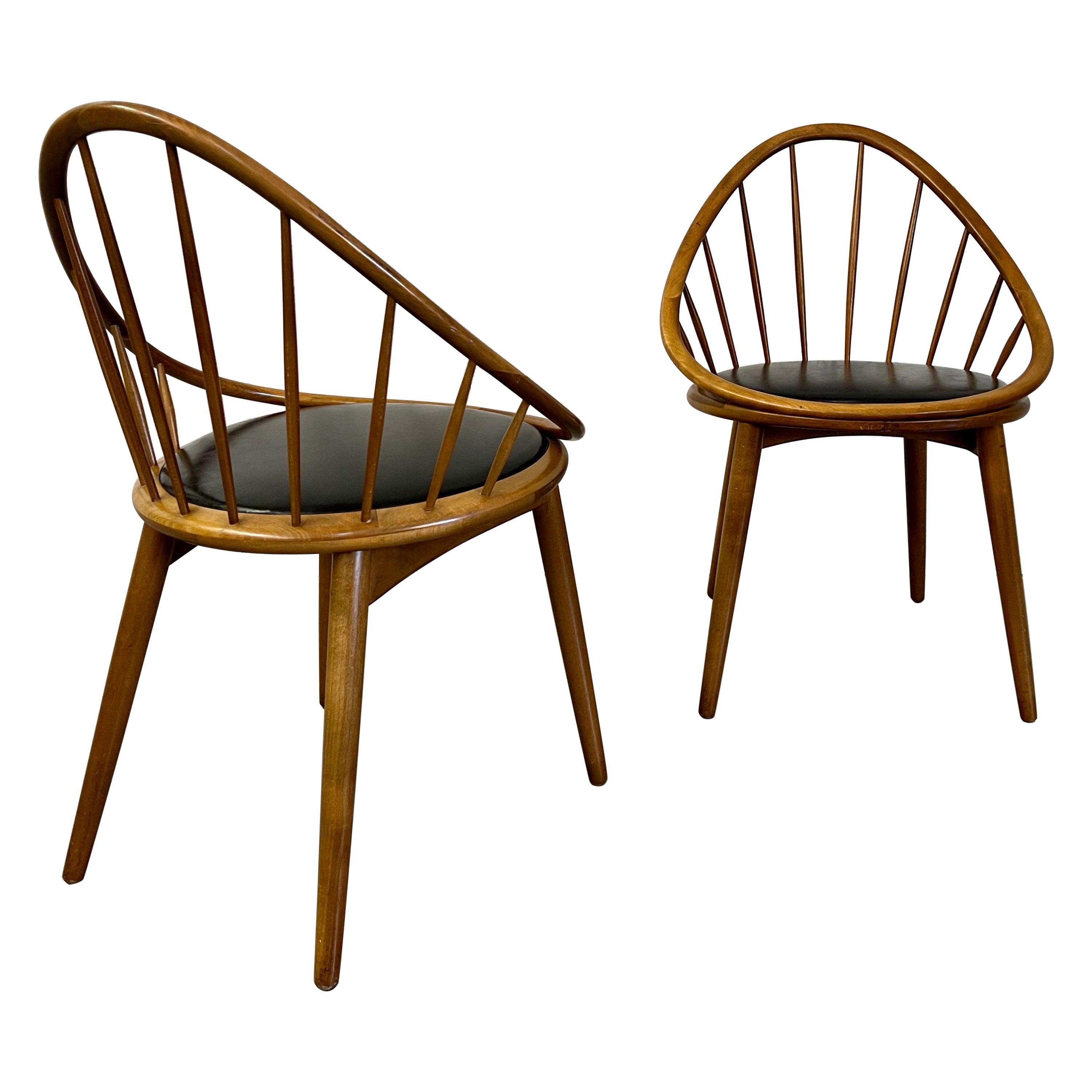 Danish Modern Petit Hoop Chairs