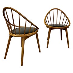 Retro Danish Modern Petit Hoop Chairs