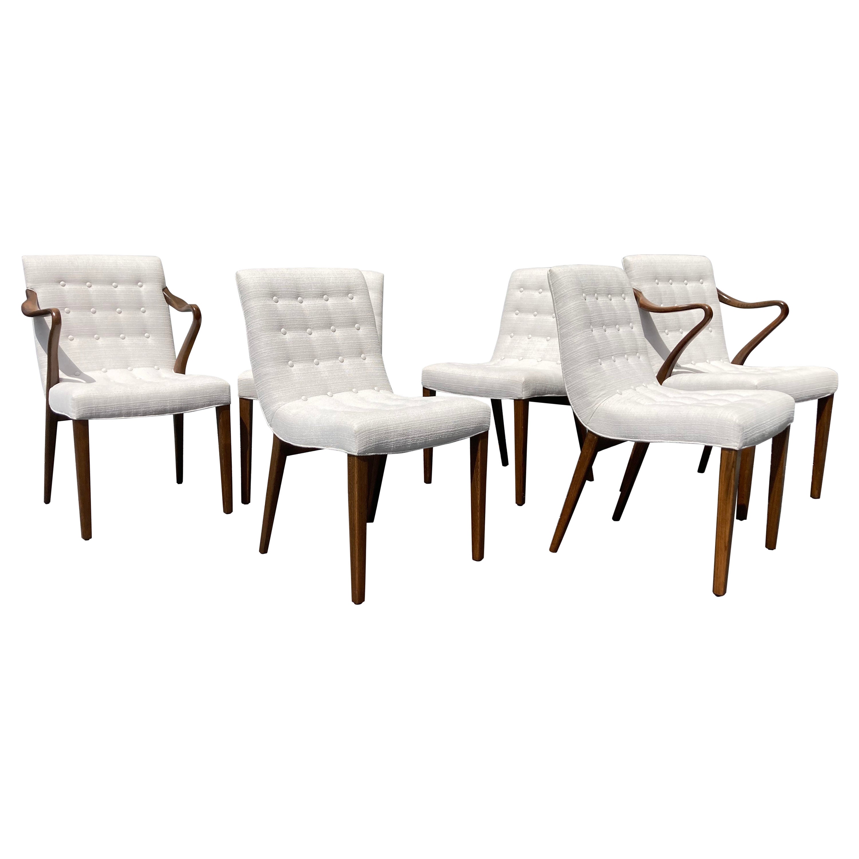 Rare Set of Six Dining Chairs by Axel Larsson for Bodafors, Sweden 1950s at  1stDibs
