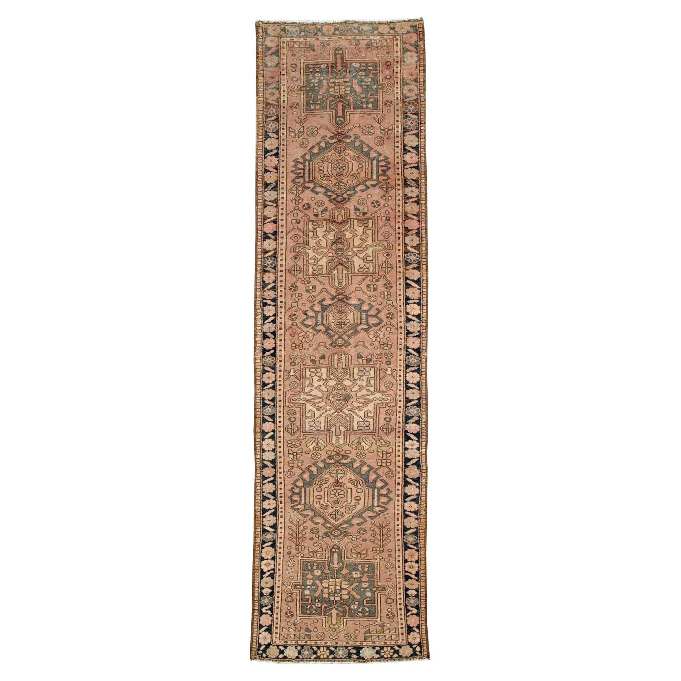 Mid-20th Century Handmade Persian Karajeh Runner