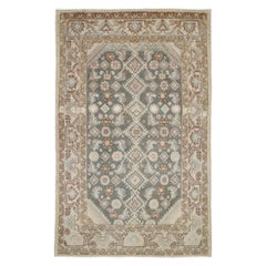 Retro Mid-20th Century Handmade Persian Malayer Throw Rug