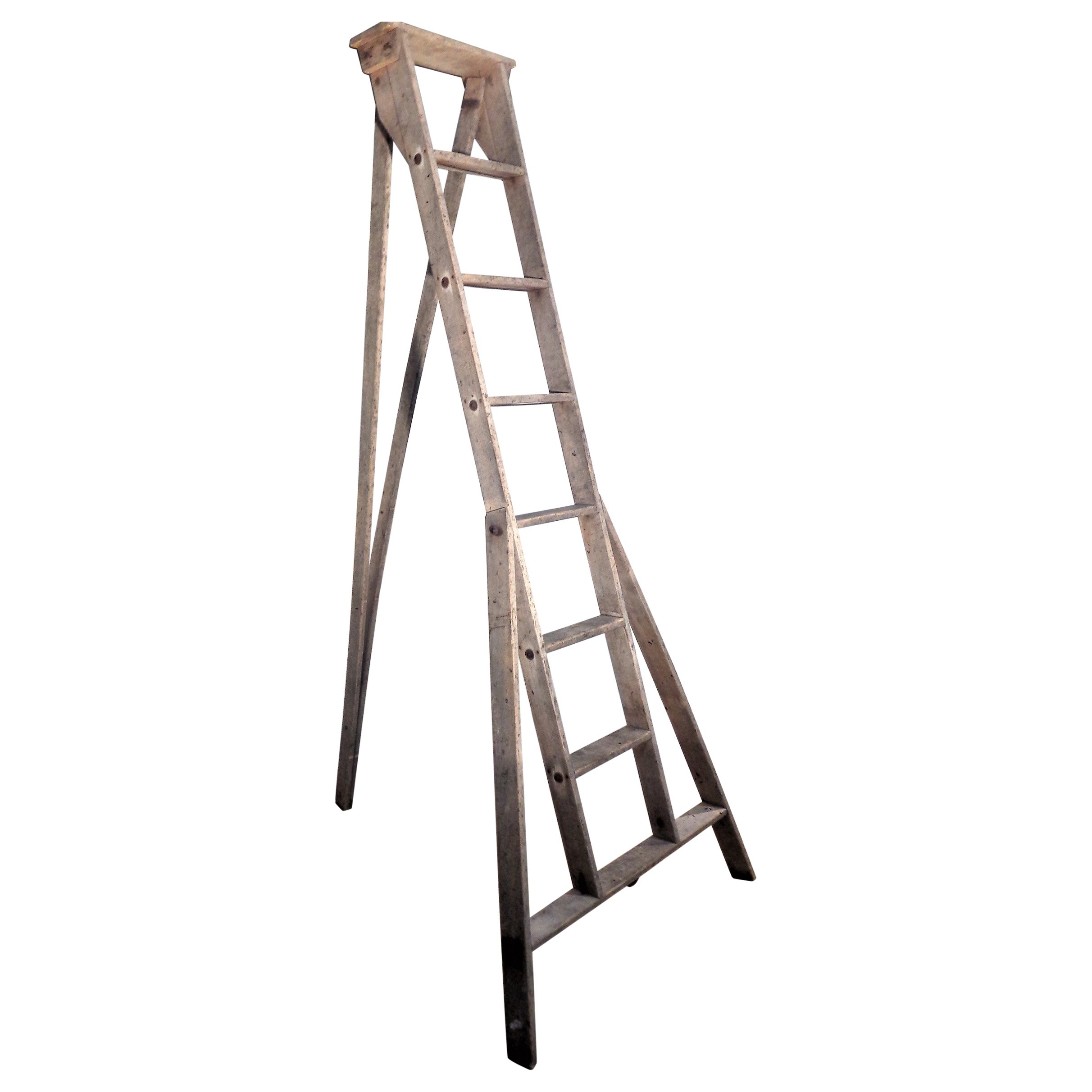 American A-Frame Orchard Ladder, 1940's For Sale