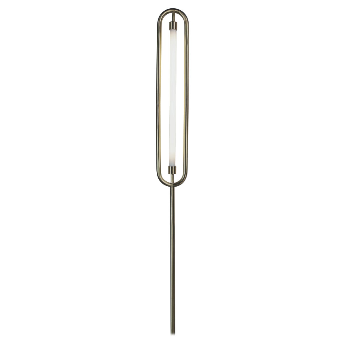The Loop Floor Lamp with Integrated LED and Brass