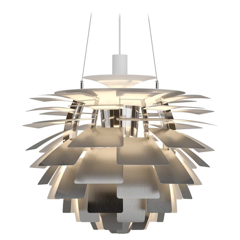 Louis Poulsen Small PH Artichoke Pendant Light in Steel by Poul Henningsen For Sale