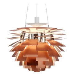 Petite lampe à suspension PH Artichoke en cuivre de Louis Poulsen par Poul Henningsen
