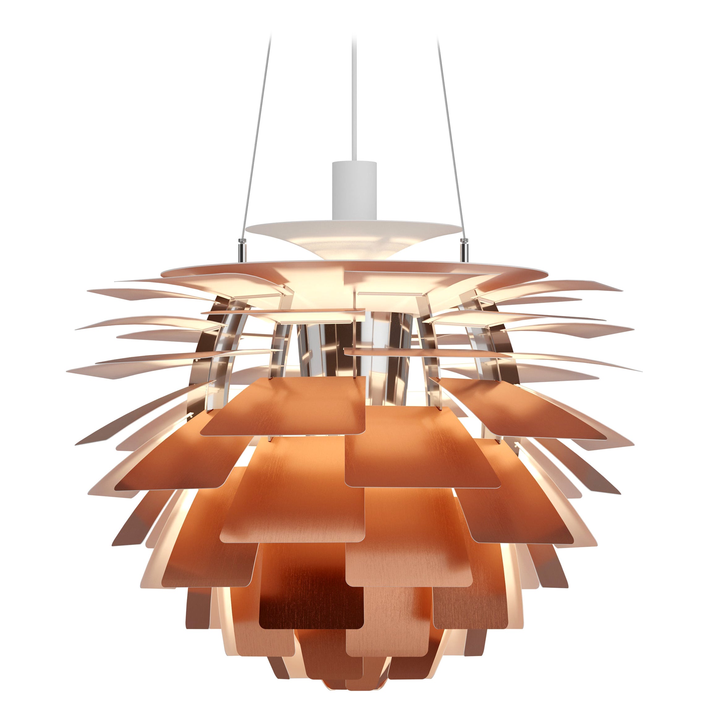 Louis Poulsen PH Artichoke 600 Pendant Light in Copper by Poul Henningsen