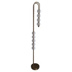 The J Standing and Hanging Lamp with Integrated LED and Brass