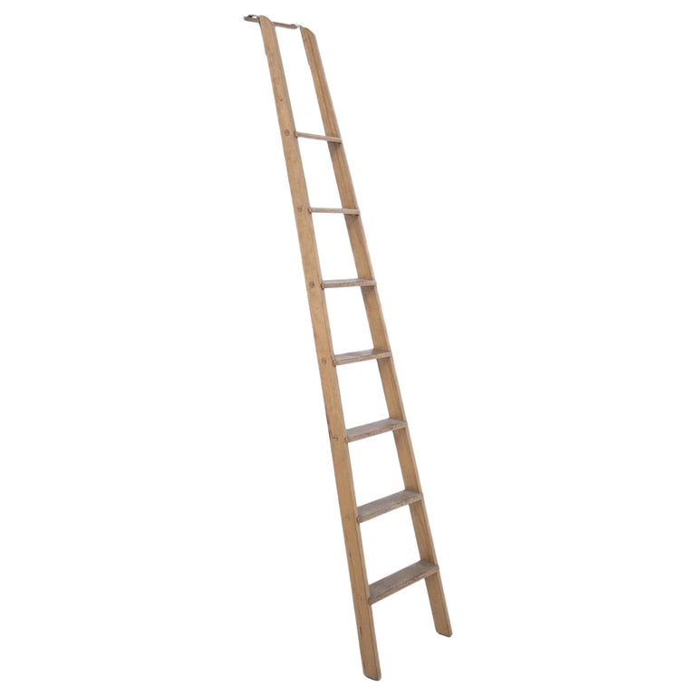 Vintage Italian Wooden Ladder For Sale at 1stDibs italian ladder