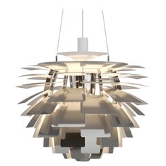 Grande lampe à suspension PH Artichoke de Louis Poulsen en acier inoxydable poli