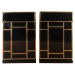 Pair of 20th Century French Brass Shop Counters